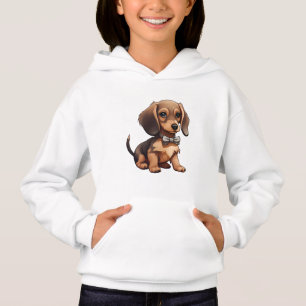 Chocolate & Tan Dachshund Hoodie