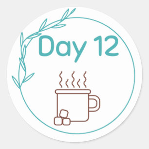 Chocolate Tasting Kit Day 12 Classic Round Sticker