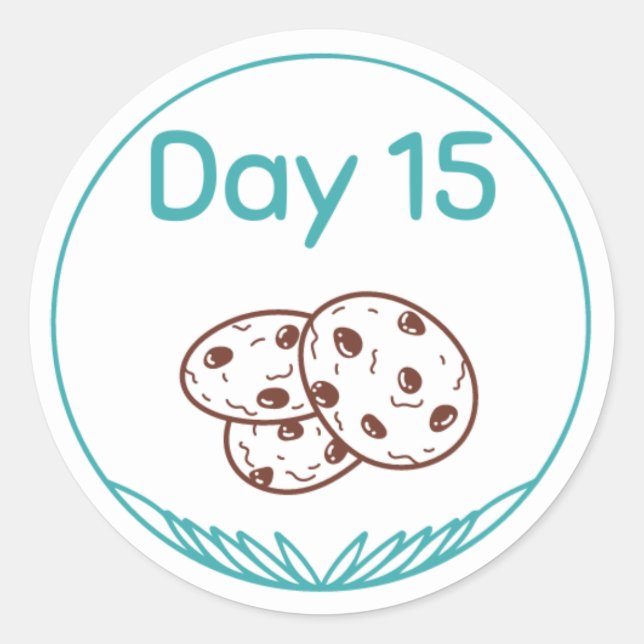 Chocolate Tasting Kit Day 15 Classic Round Sticker (Front)