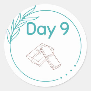 Chocolate Tasting Kit Day 9 Classic Round Sticker