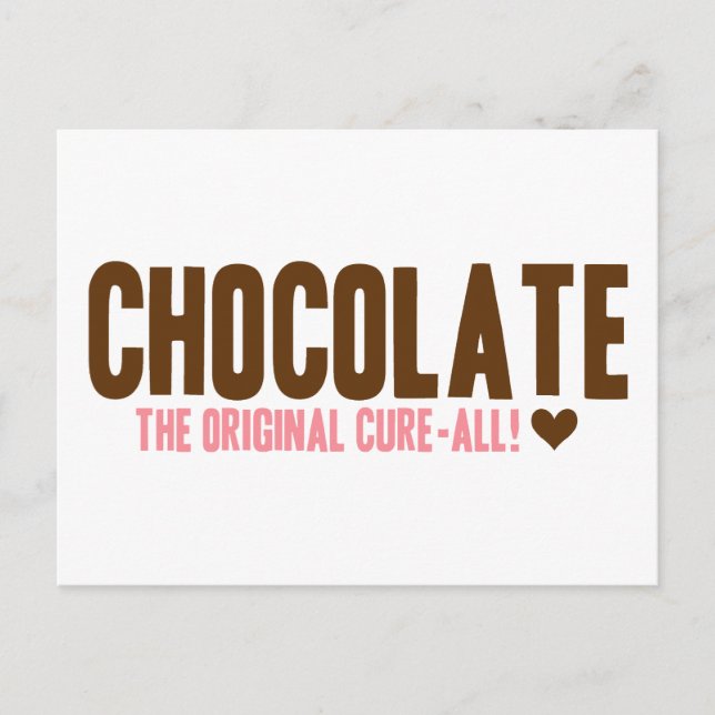 Chocolate - The Original Cure-All Postcard (Front)
