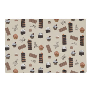 Chocolate Theme Pattern Placemat