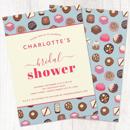 Chocolate Themed Bridal Shower Invitation