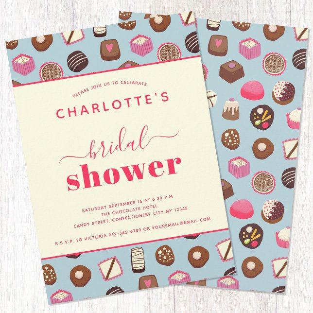 Chocolate Themed Bridal Shower Invitation (Creator Uploaded)