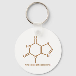 Chocolate theobromine keychain
