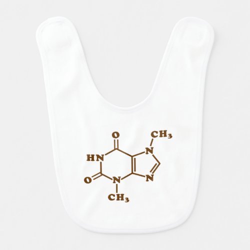 Chocolate Theobromine Molecular Chemical Formula Baby Bib