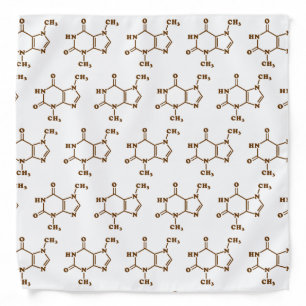 Chocolate Theobromine Molecular Chemical Formula Bandana