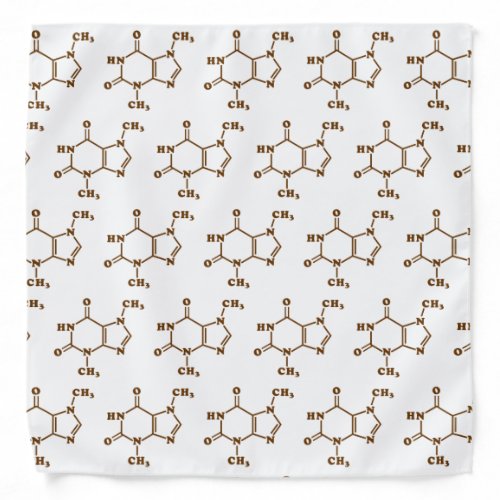 Chocolate Theobromine Molecular Chemical Formula Bandana