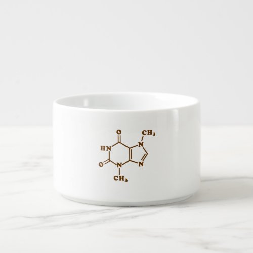 Chocolate Theobromine Molecular Chemical Formula Bowl