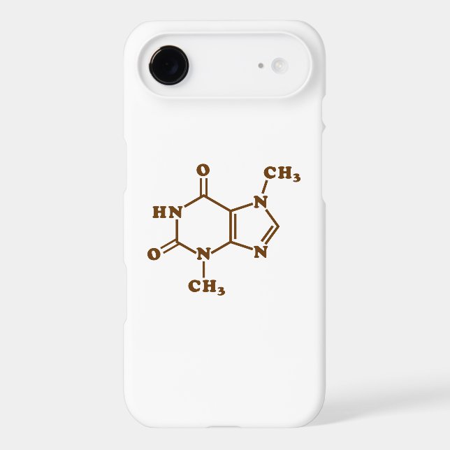 Chocolate Theobromine Molecular Chemical Formula Case-Mate iPhone Case (Back)