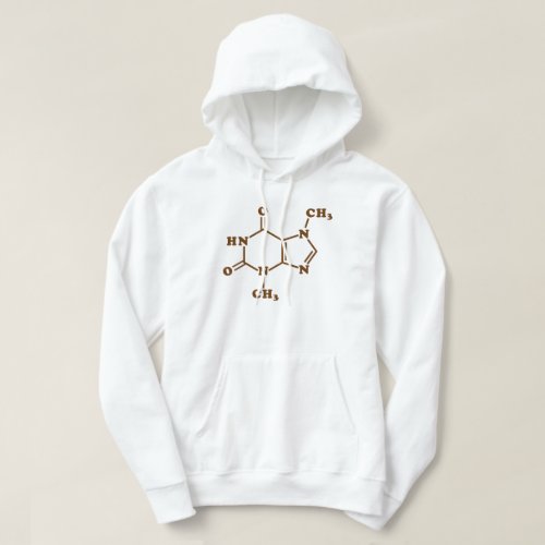 Chocolate Theobromine Molecular Chemical Formula Hoodie