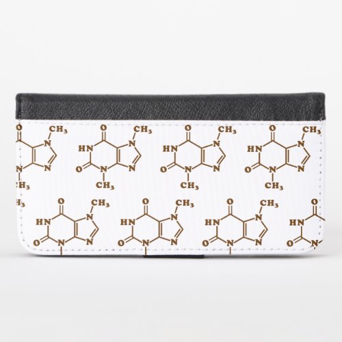 Chocolate Theobromine Molecular Chemical Formula iPhone X Wallet Case