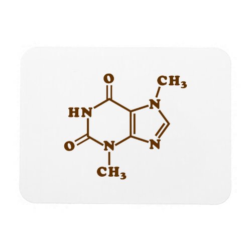 Chocolate Theobromine Molecular Chemical Formula Magnet