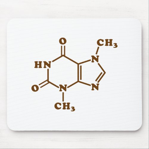 Chocolate Theobromine Molecular Chemical Formula Mouse Pad