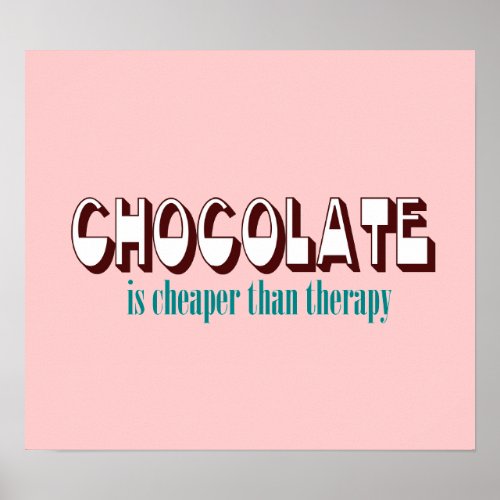 Chocolate Therapy Poster