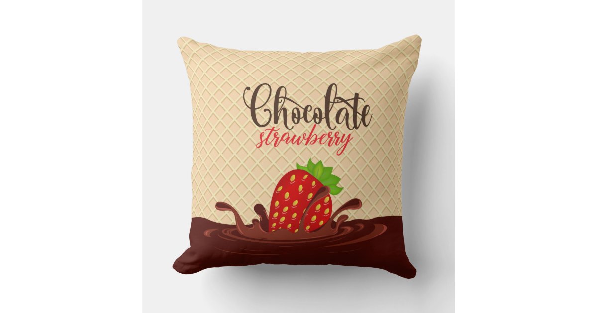 Chocolate Throw Pillow Zazzle