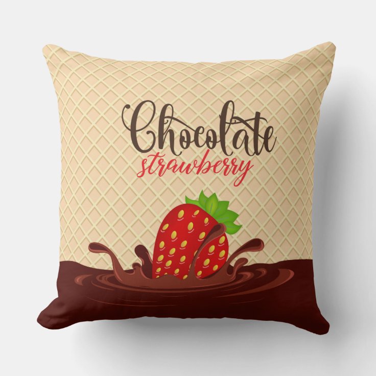 Chocolate Throw Pillow Zazzle