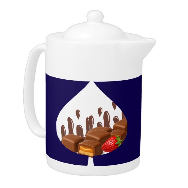 Chocolate tree teapot (Left)