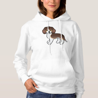 Chocolate Tricolor Cute Cartoon Beagle Dog Hoodie