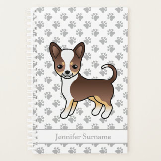 Chocolate Tricolor Smooth Coat Chihuahua &amp; Text Planner