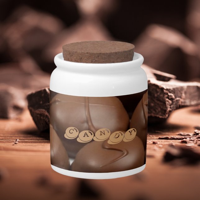 Chocolate Truffle Candy Jar (Chocolate Truffle Candy Jar)