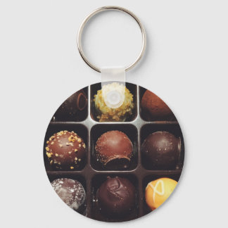 Chocolate Truffle Photo Keychain