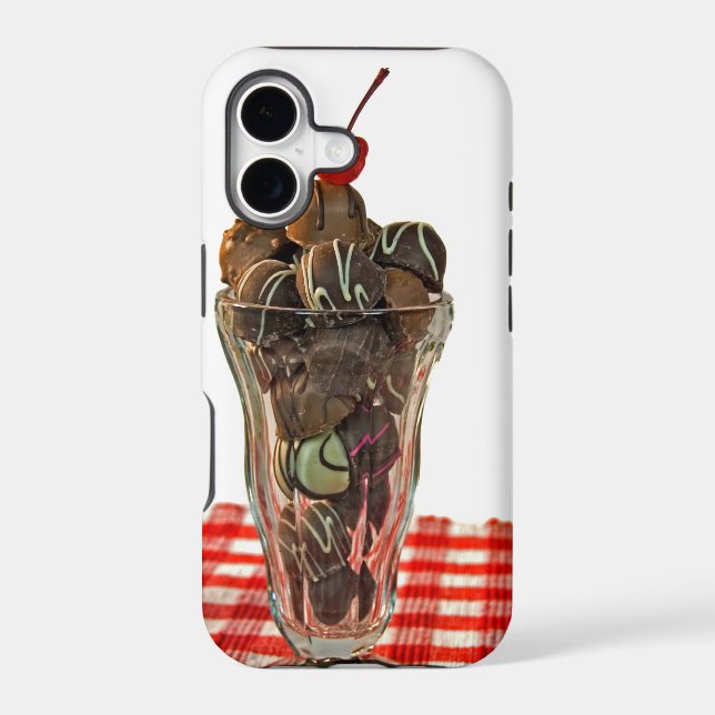 Chocolate Truffle Sundae Iphone Case (Back)