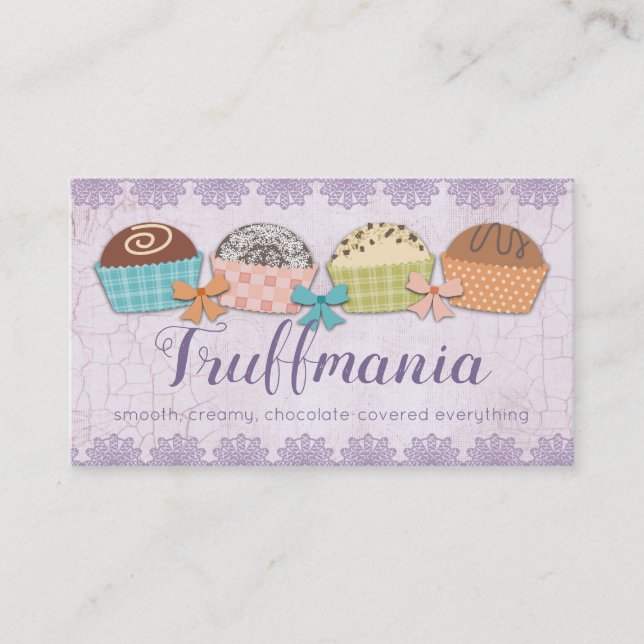 Chocolate truffles confections business card (Front)
