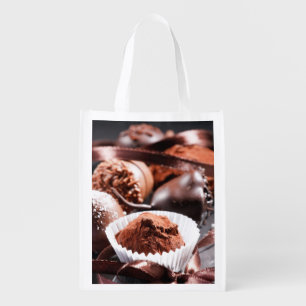 Chocolate truffles grocery bag
