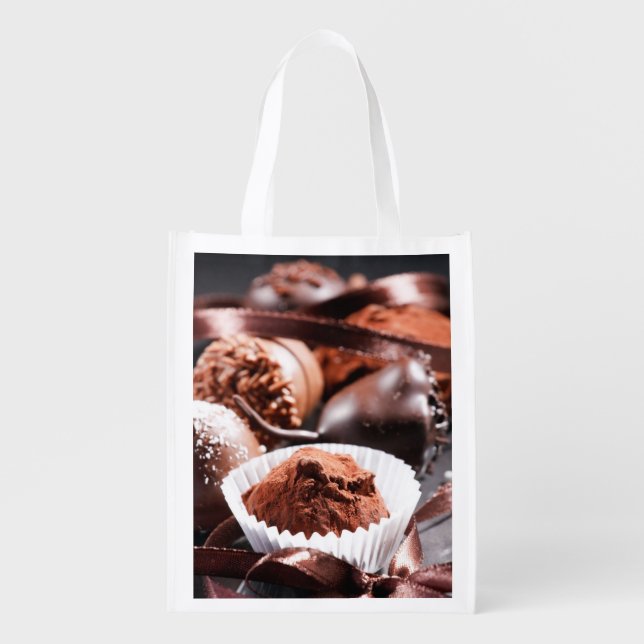 Chocolate truffles grocery bag (Front)