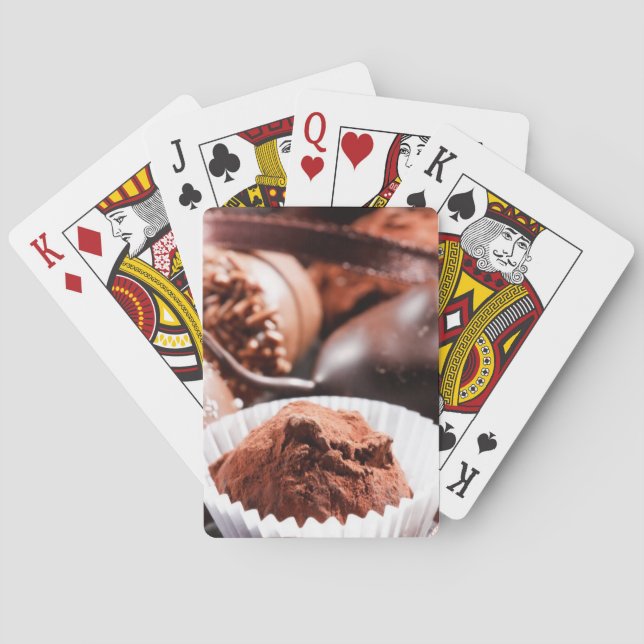 Chocolate truffles poker cards (Back)
