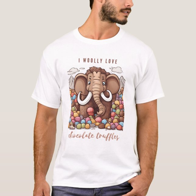 chocolate truffles woolly mammoth T-Shirt (Front)
