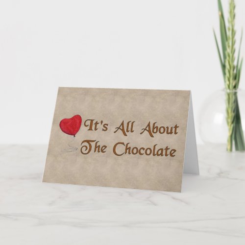 Chocolate Valentine Holiday Card