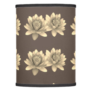 Chocolate Water lilies lamp shade