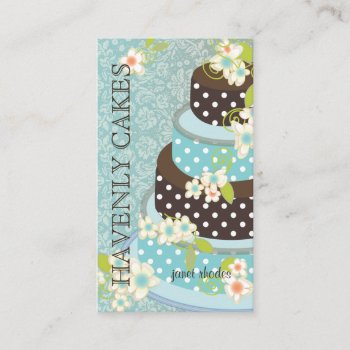 Chocolate Wedding Cake/bakery/pâtisserie Business Card by Create_Business_Card at Zazzle