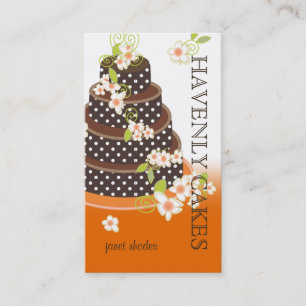 Chocolate Wedding Cake/Bakery/pâtisserie Business Card