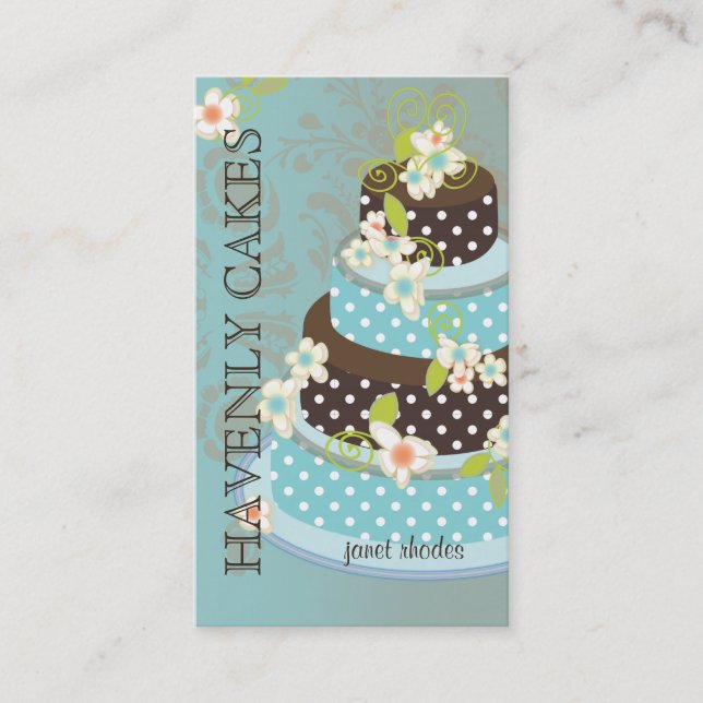 Chocolate Wedding Cake/Bakery/pâtisserie Business Card (Front)