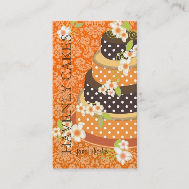 Chocolate Wedding Cake/Bakery/pâtisserie Business Card (Front)