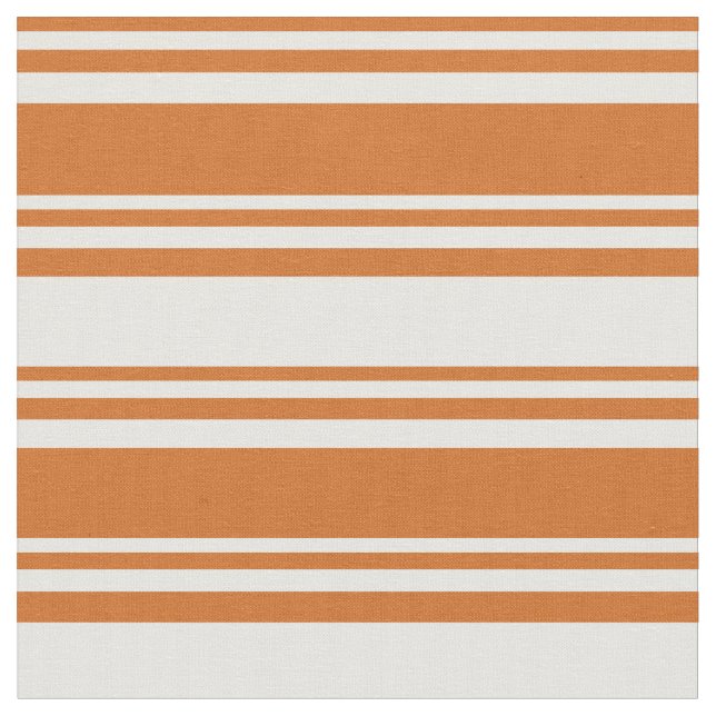 Chocolate & White Colored Stripes Pattern Fabric (Close Up)