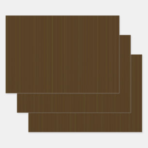 Chocolate with Lime Pinstripes Wrapping Paper Set