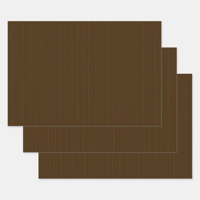 Chocolate with Lime Pinstripes Wrapping Paper Set (Set)