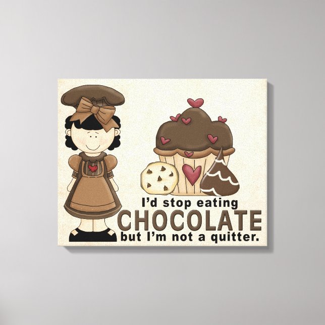 Chocolate Wrapped Canvas Print (Front)