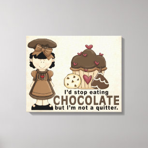 Chocolate Wrapped Canvas Print