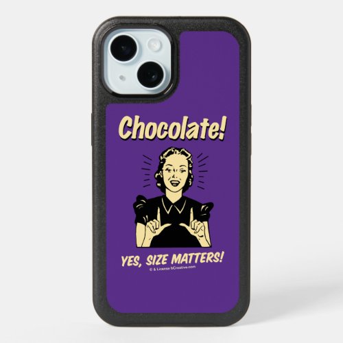 Chocolate Yes Size Matters iPhone 15 Case