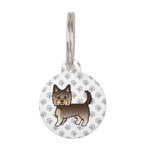 Chocolate Yorkshire Terrier Dog  Pets Info Pet ID Tag