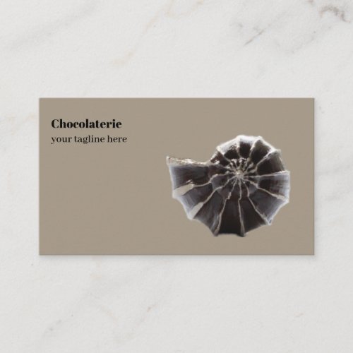 Chocolaterie chocolate store shop coastal seashell business card