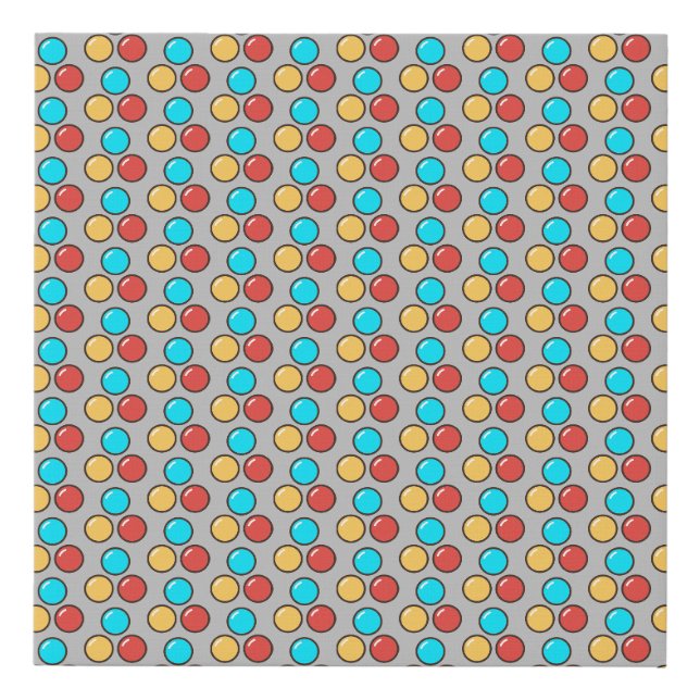 chocolates faux canvas print (Front)