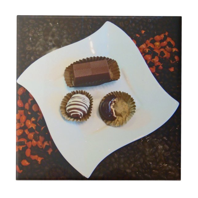 Chocolates from Peru-Too Good to Resist! Tile (Front)
