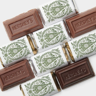 Chocolates - Scandinavian Christmas Green Hershey's Miniatures