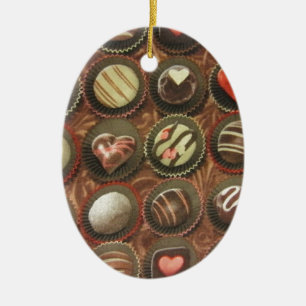 Chocolates & Truffles Ceramic Ornament